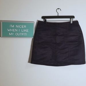 Faux Suede Skirt
